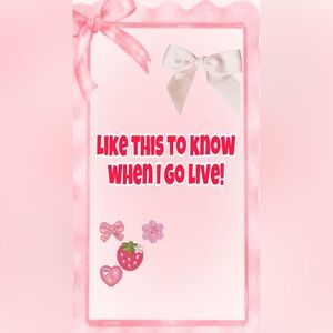 WHEN I GO LIVE, DON’T MISS OUT!